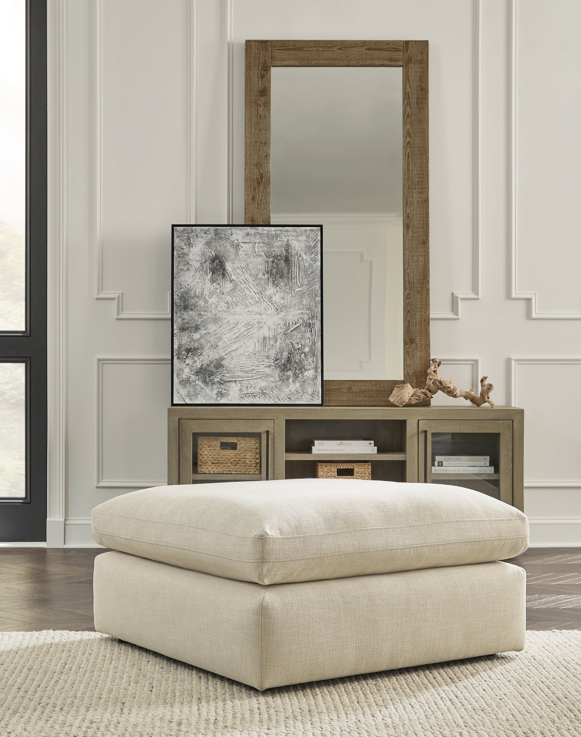 Cape Furniture Outlet - Ashley Furniture - Elyza Living Room - Oversized Accent Ottoman / Linen - 1000608