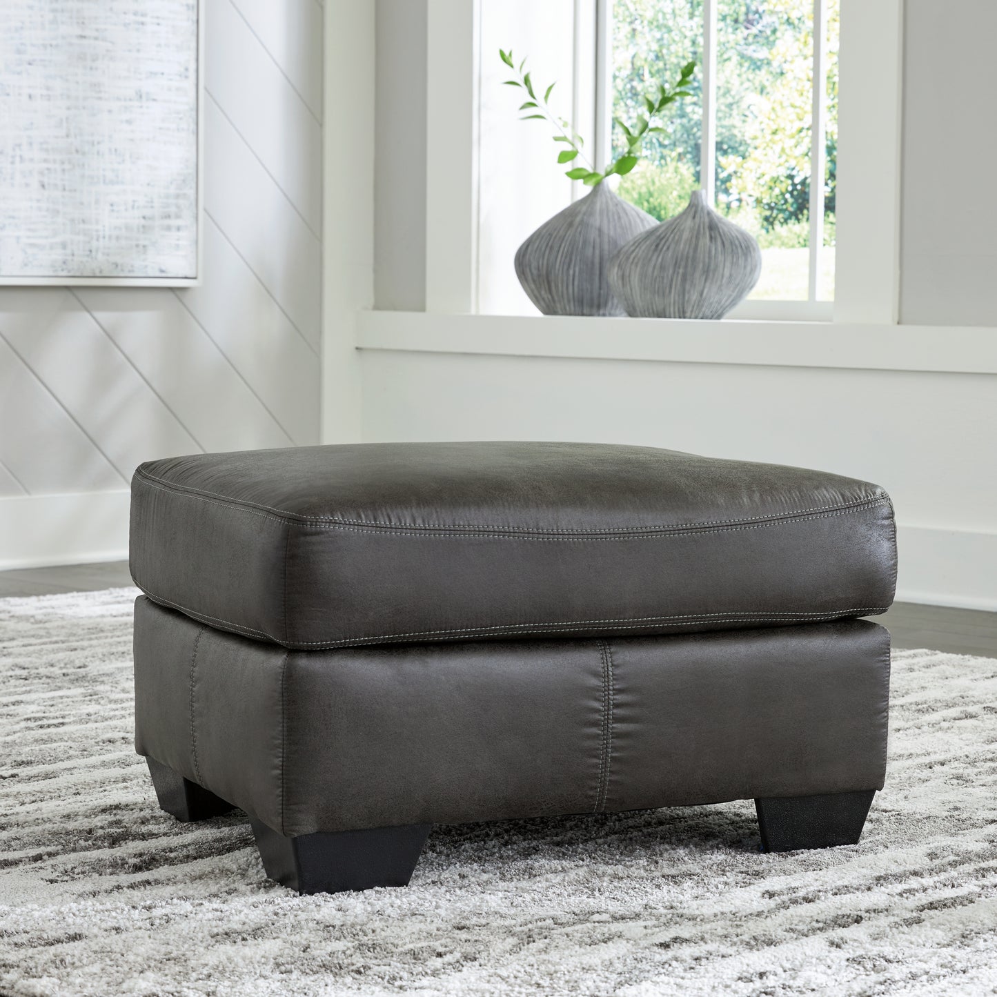 Cape Furniture Outlet - Ashley Furniture - Bladen Living Room - Ottoman / Slate - 1202114