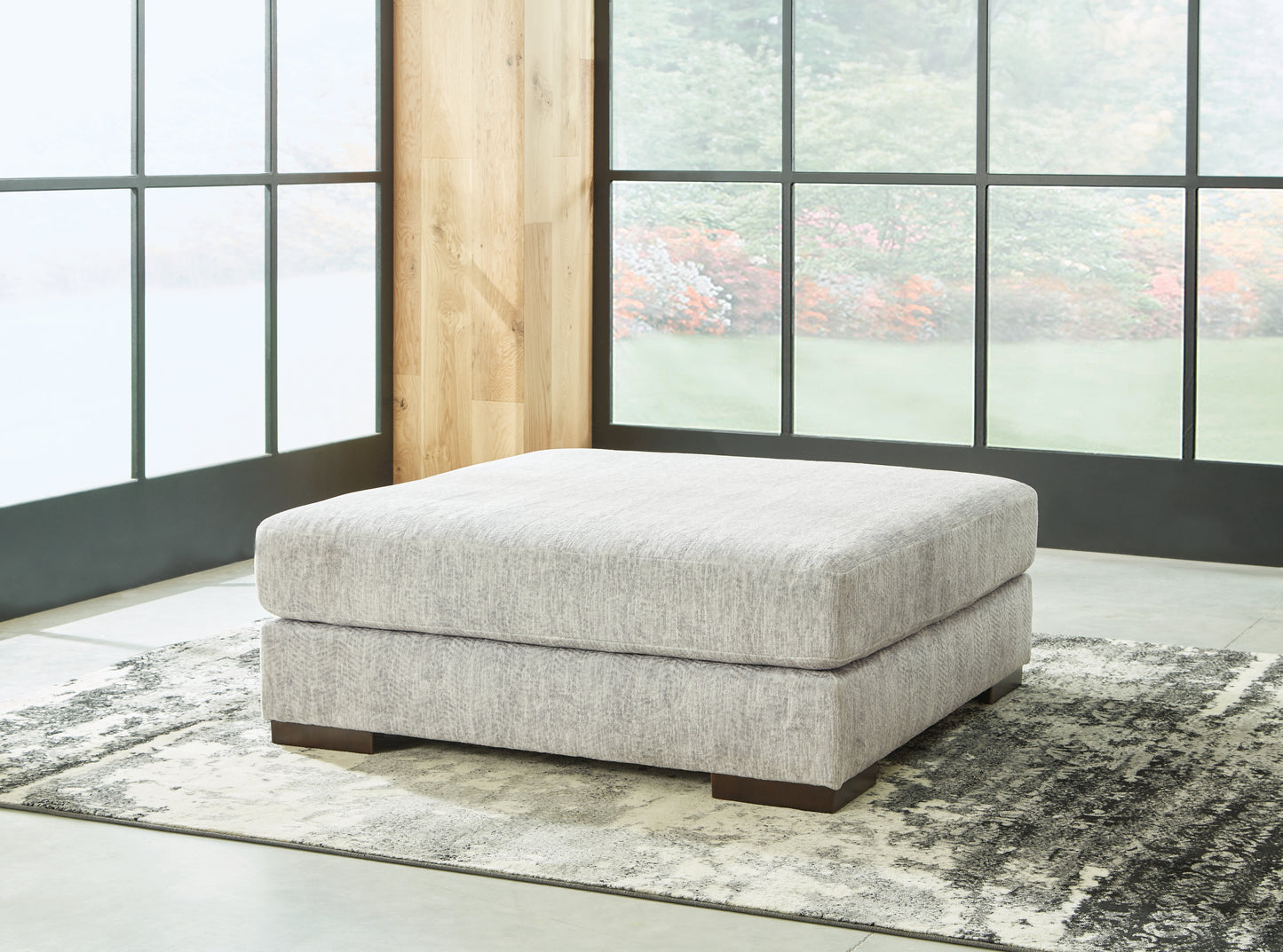 Cape Furniture Outlet - Ashley Furniture - Regent Park Living Room - Oversized Accent Ottoman / Pewter - 1440408