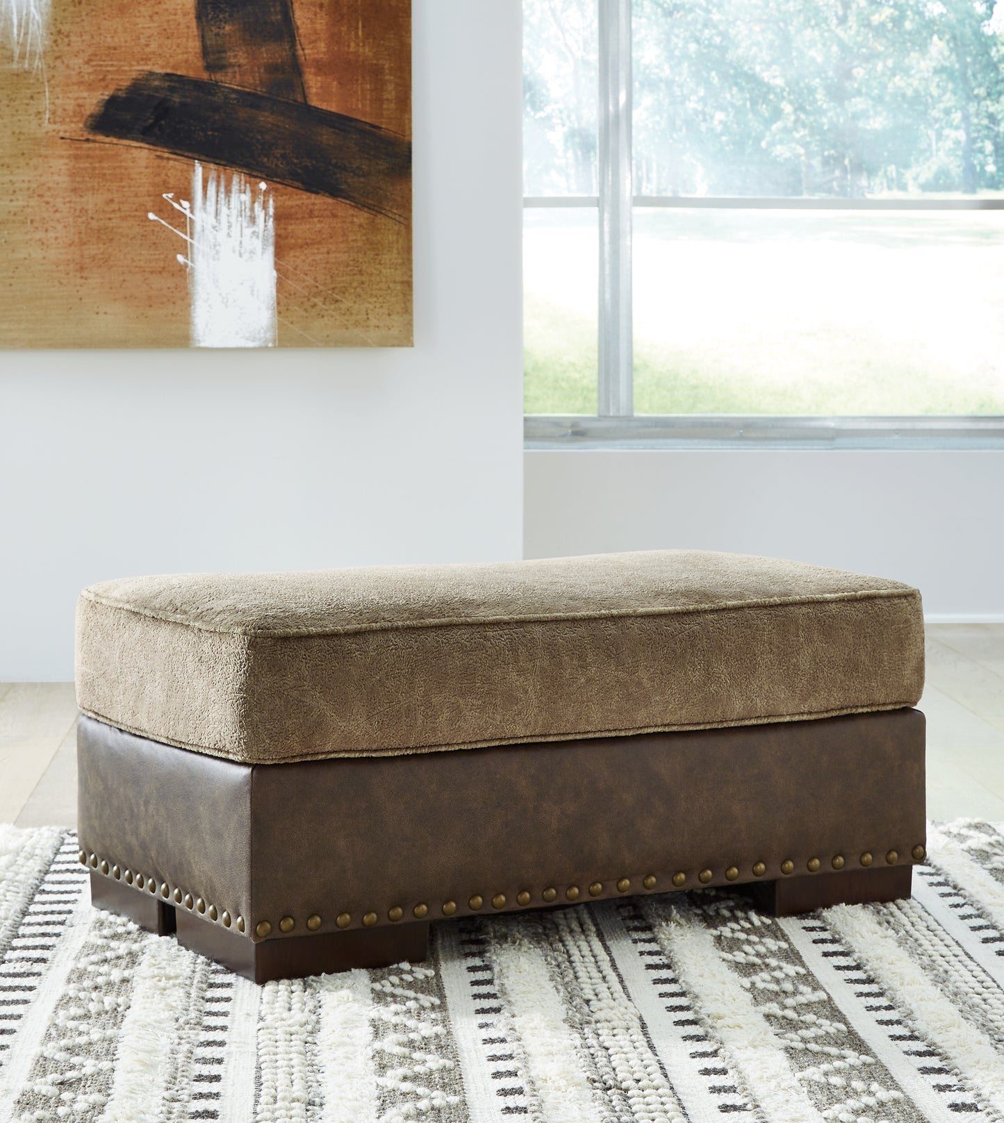 Cape Furniture Outlet - Ashley Furniture - Alesbury Living Room - Ottoman / Chocolate - 1870414