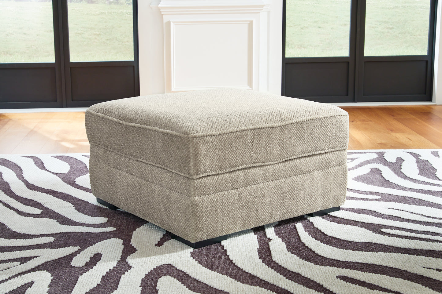 Cape Furniture Outlet - Ashley Furniture - Calnita Living Room - Ottoman With Storage / Sisal - 2050211