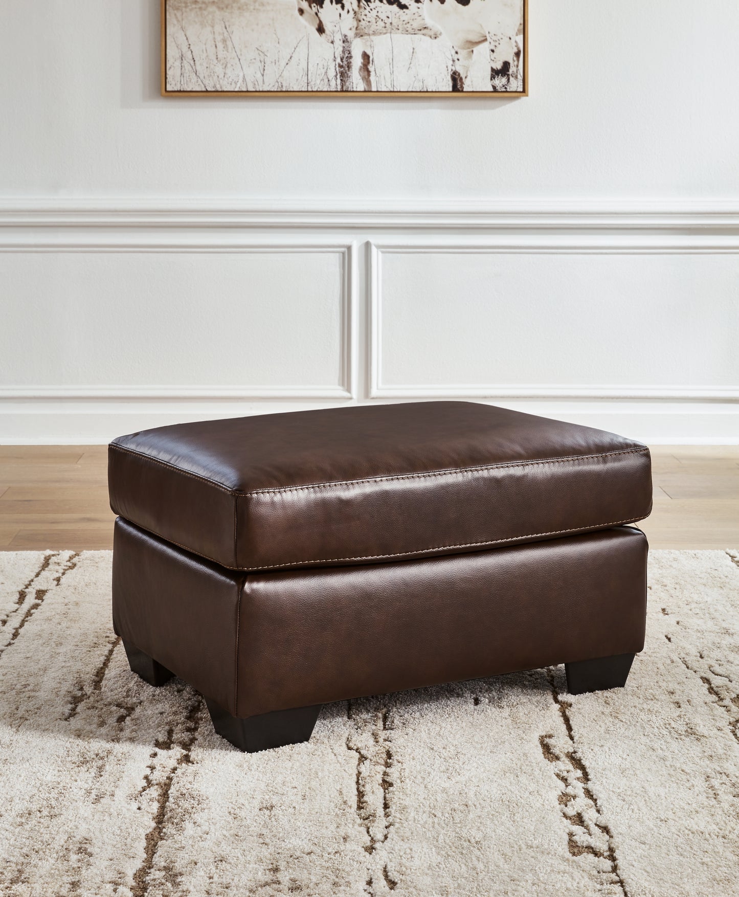 Cape Furniture Outlet - Ashley Furniture - Santorine Living Room - Ottoman / Dark Brown - 2170614