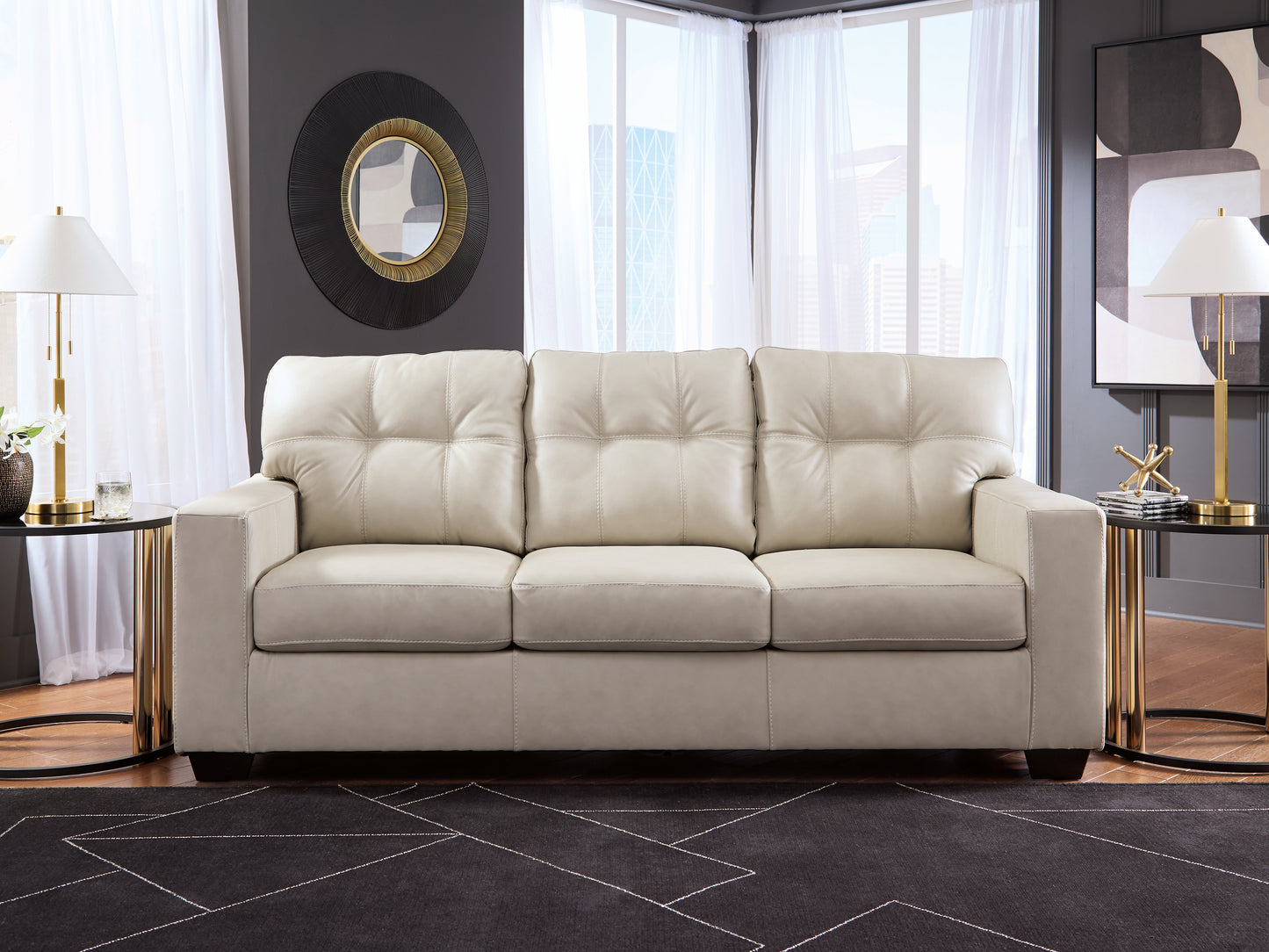 Cape Furniture Outlet - Ashley Furniture - Santorine Living Room - Sofa / Bone - 2170838