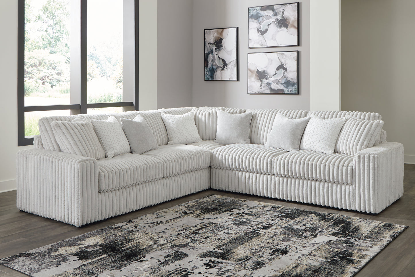 Cape Furniture Outlet - Ashley Furniture - Stupendous Sectional - LAF 3-Piece Sectional / Alloy - 25903S1