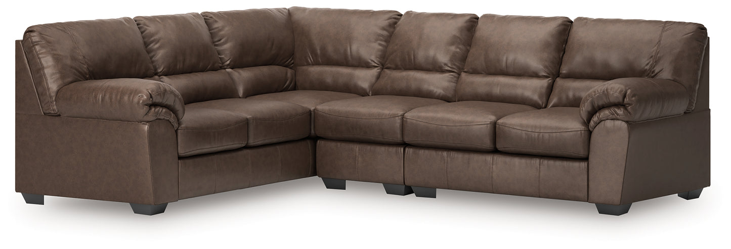 Cape Furniture Outlet - Ashley Furniture - WillowBend Sectional - RAF 3-Piece Sectional / Umber - PC27705S3