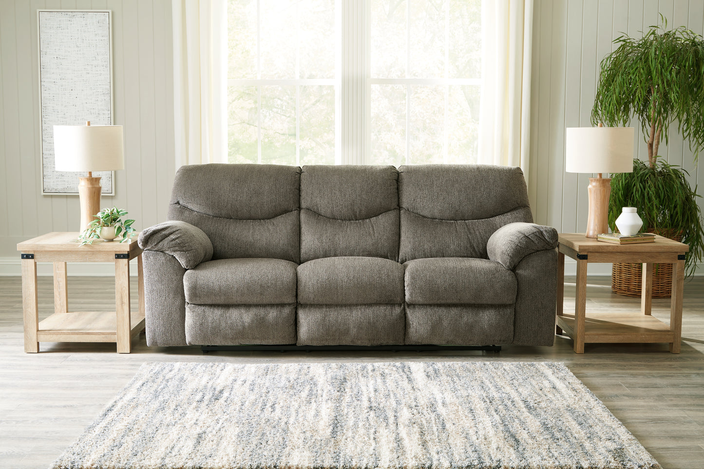 Cape Furniture Outlet - Ashley Furniture - Alphons Living Room - Reclining Sofa / Putty - 2820188
