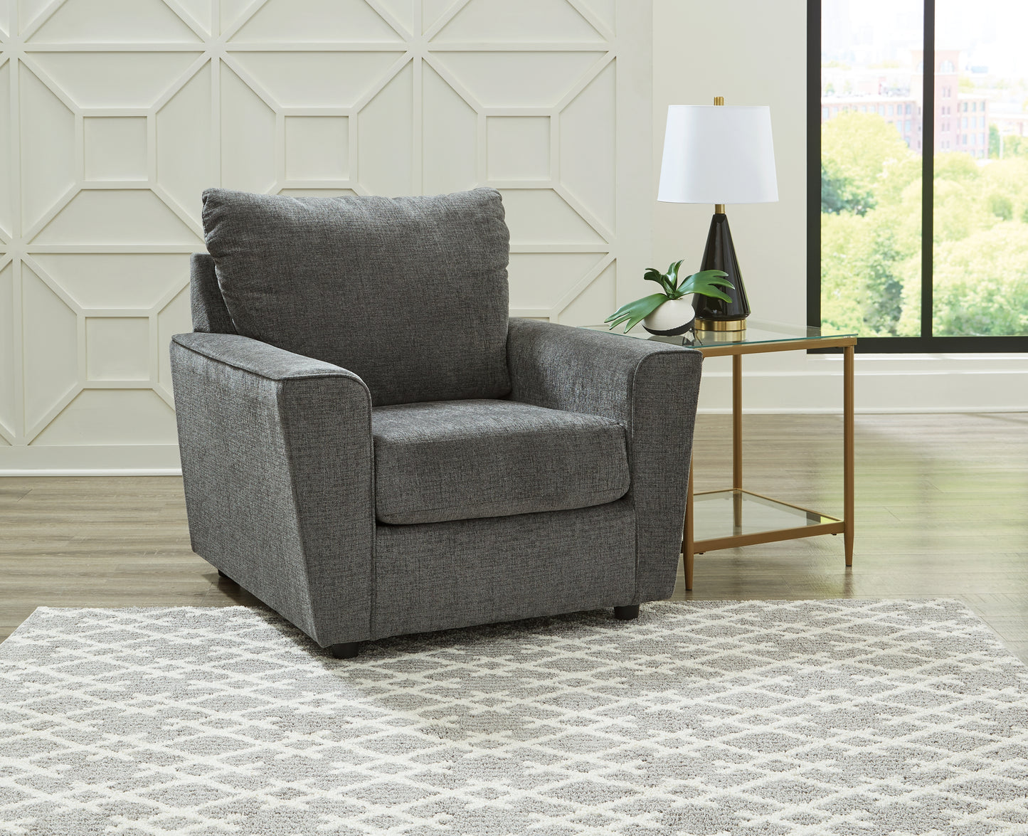 Cape Furniture Outlet - Ashley Furniture - Stairatt Living Room - Chair / Gravel - 2850220