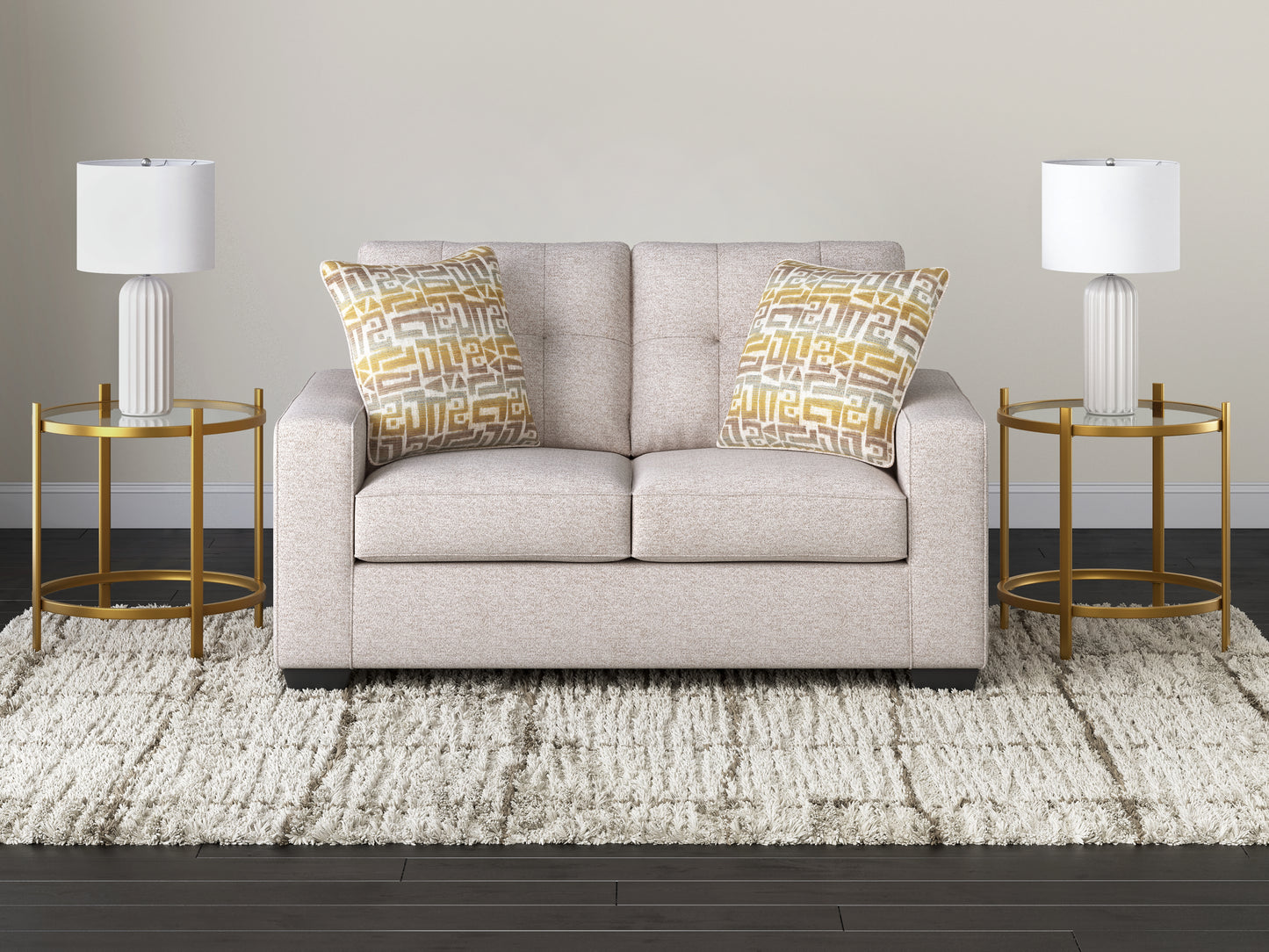 Cape Furniture Outlet - Ashley Furniture - Larimer Living Room - Queen Sofa Sleeper / Iron - PC2920439