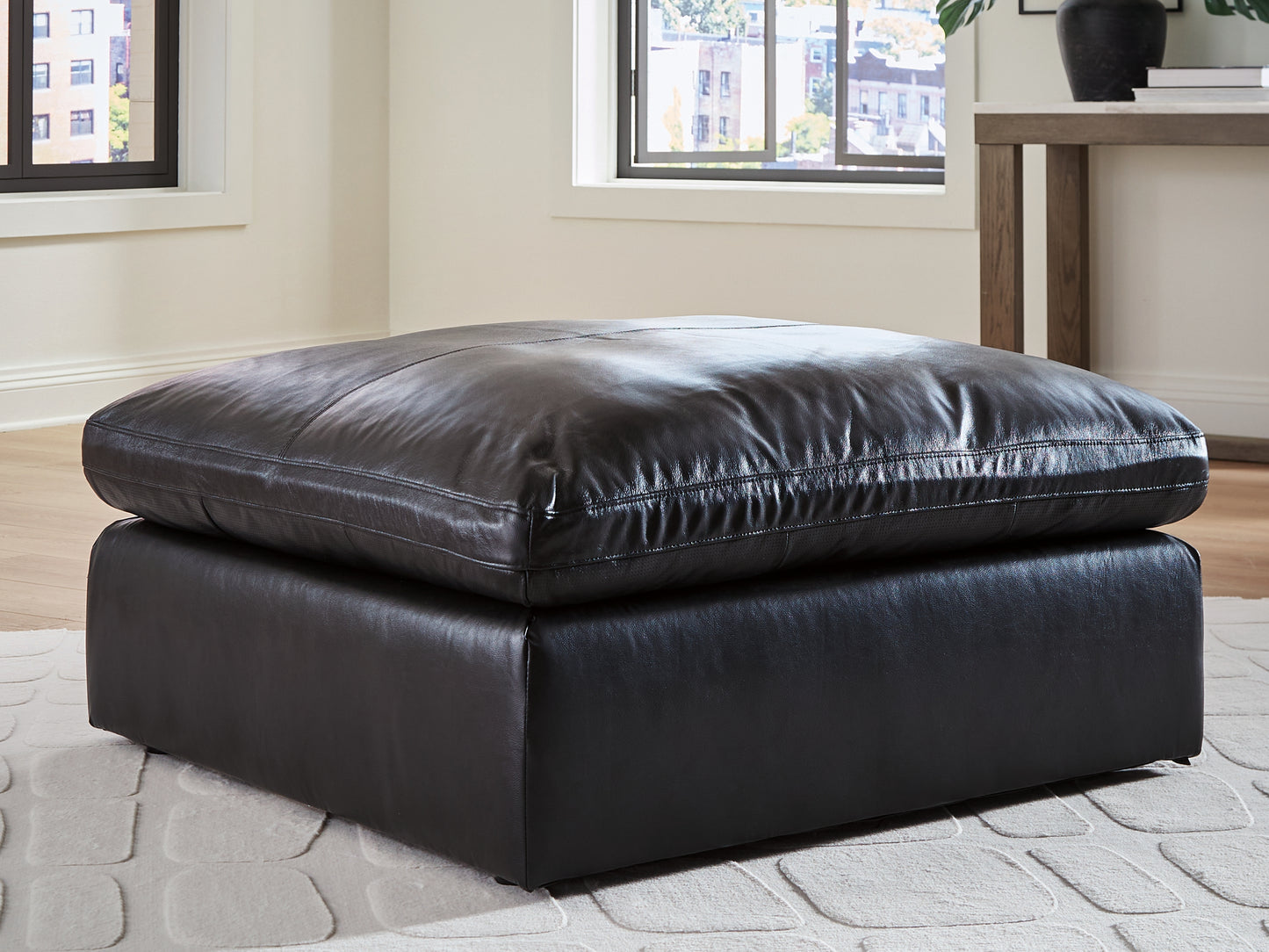 Cape Furniture Outlet - Ashley Furniture - Emilia Sectional - Oversized Accent Ottoman / Black - 3090208