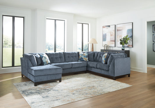 Cape Furniture Outlet - Ashley Furniture - Maxon Place Sectional - RAF 3-Piece Sectional with Chaise / Stone - 33004S1