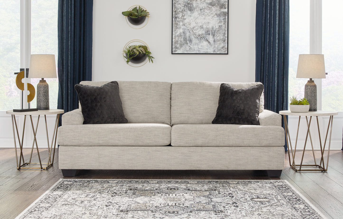 Cape Furniture Outlet - Ashley Furniture - Vayda Living Room - Loveseat / Pebble - 3310435