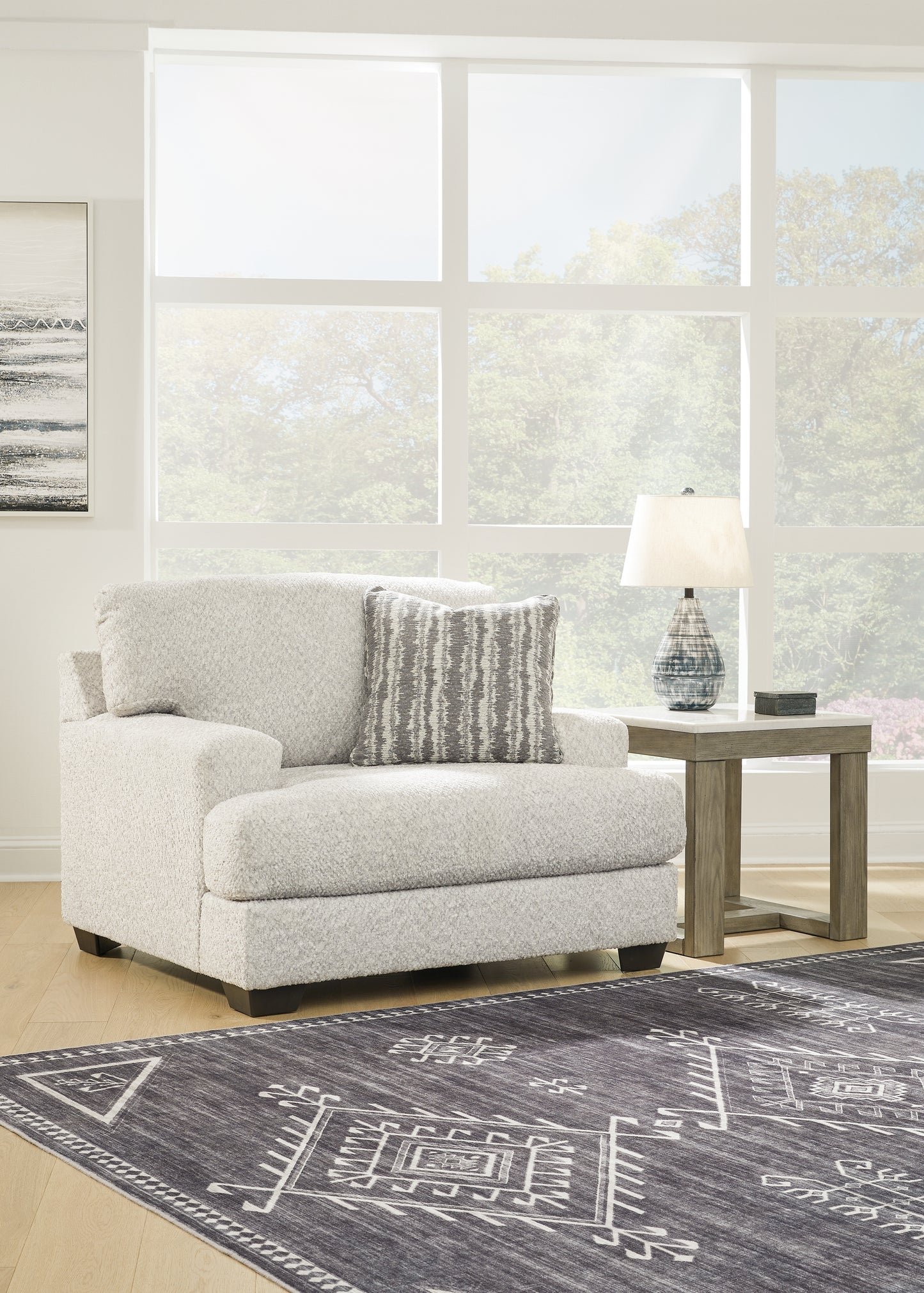 Cape Furniture Outlet - Ashley Furniture - Brebryan Living Room - Chair and a Half / Flannel - 3440123