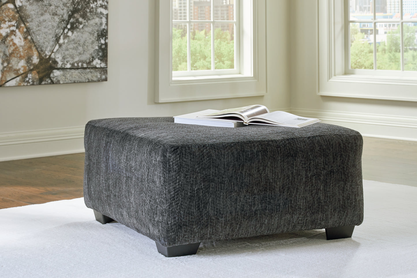 Cape Furniture Outlet - Ashley Furniture - Biddeford Living Room - Oversized Accent Ottoman / Shadow - 3550408