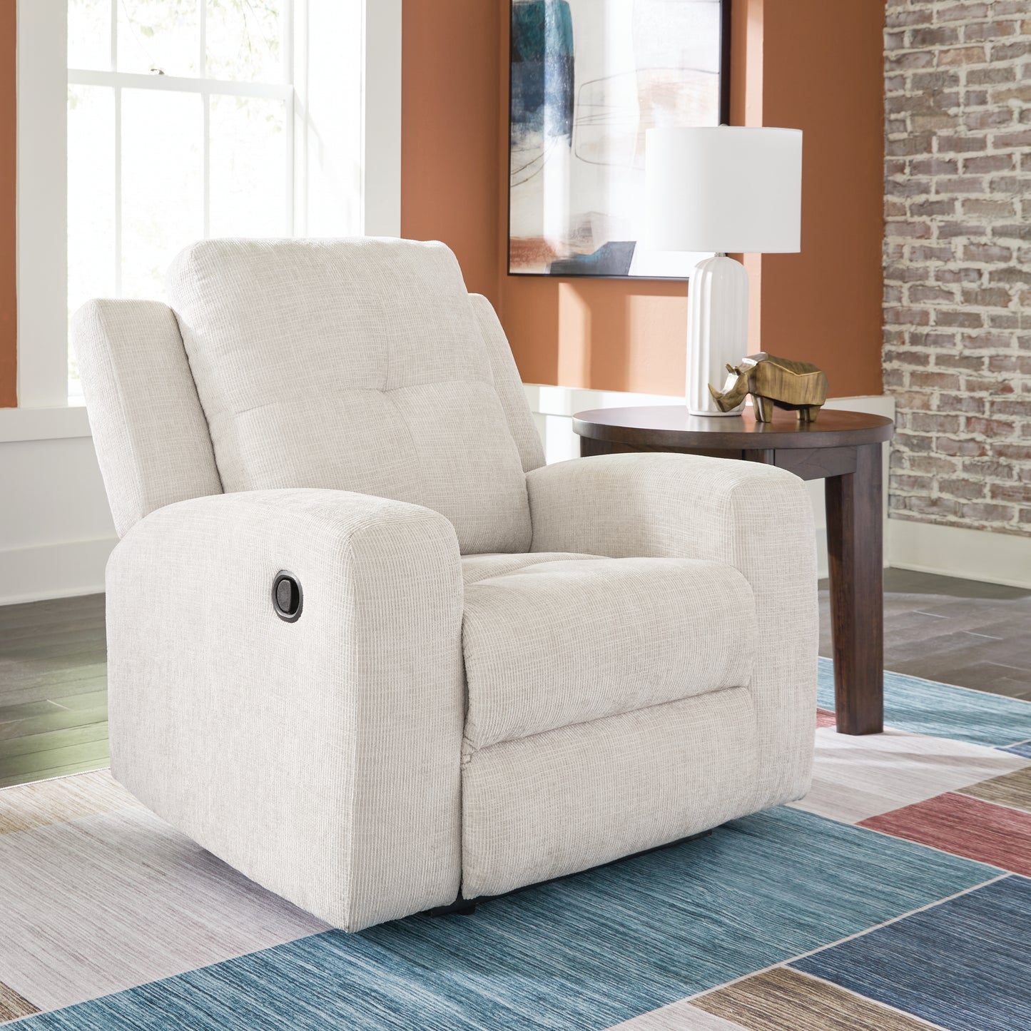 Cape Furniture Outlet - Ashley Furniture - Danum Living Room - Zero Wall Recliner / Stone - 3880529