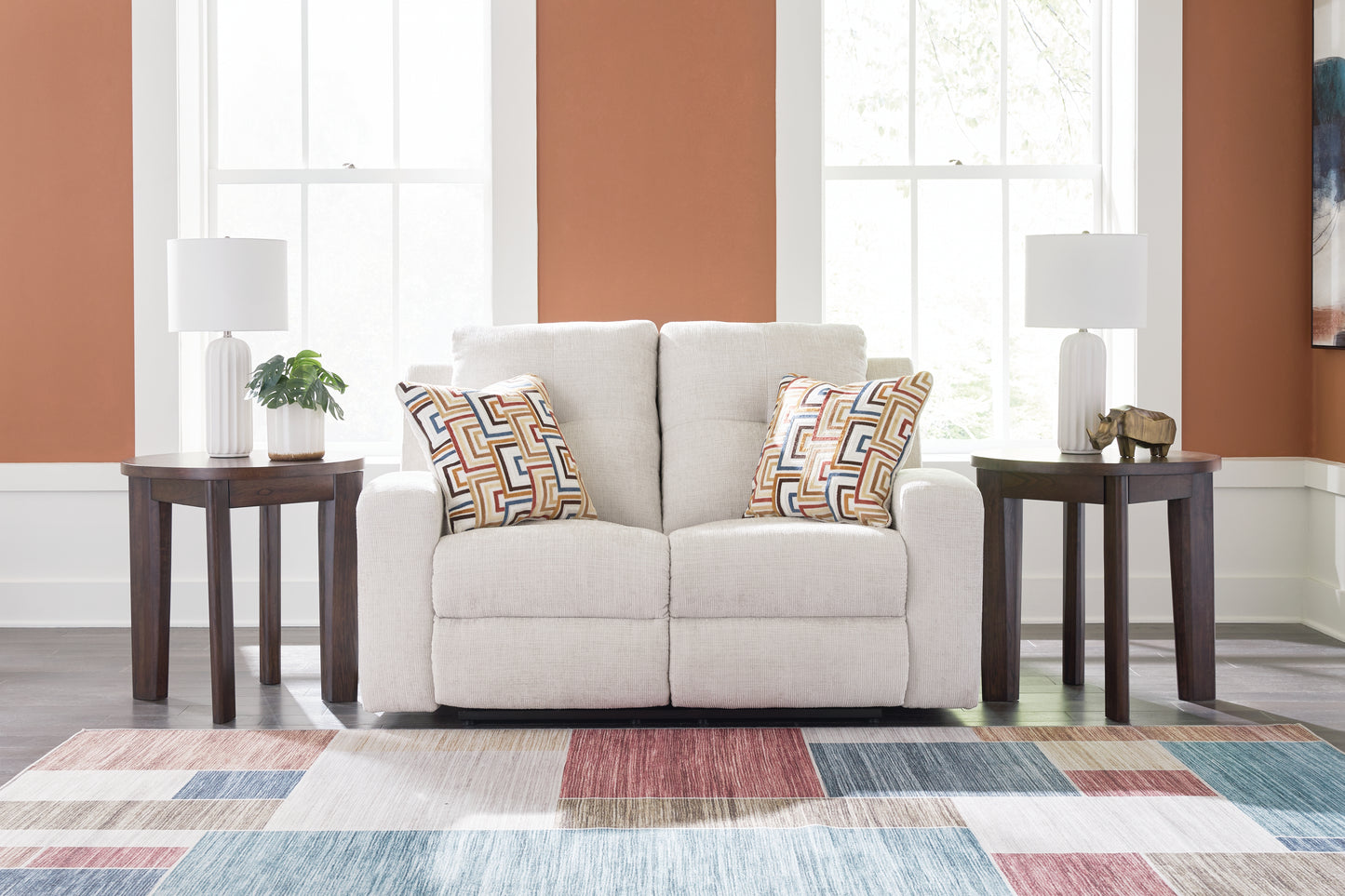 Cape Furniture Outlet - Ashley Furniture - Danum Living Room - Reclining Loveseat / Stone - 3880586