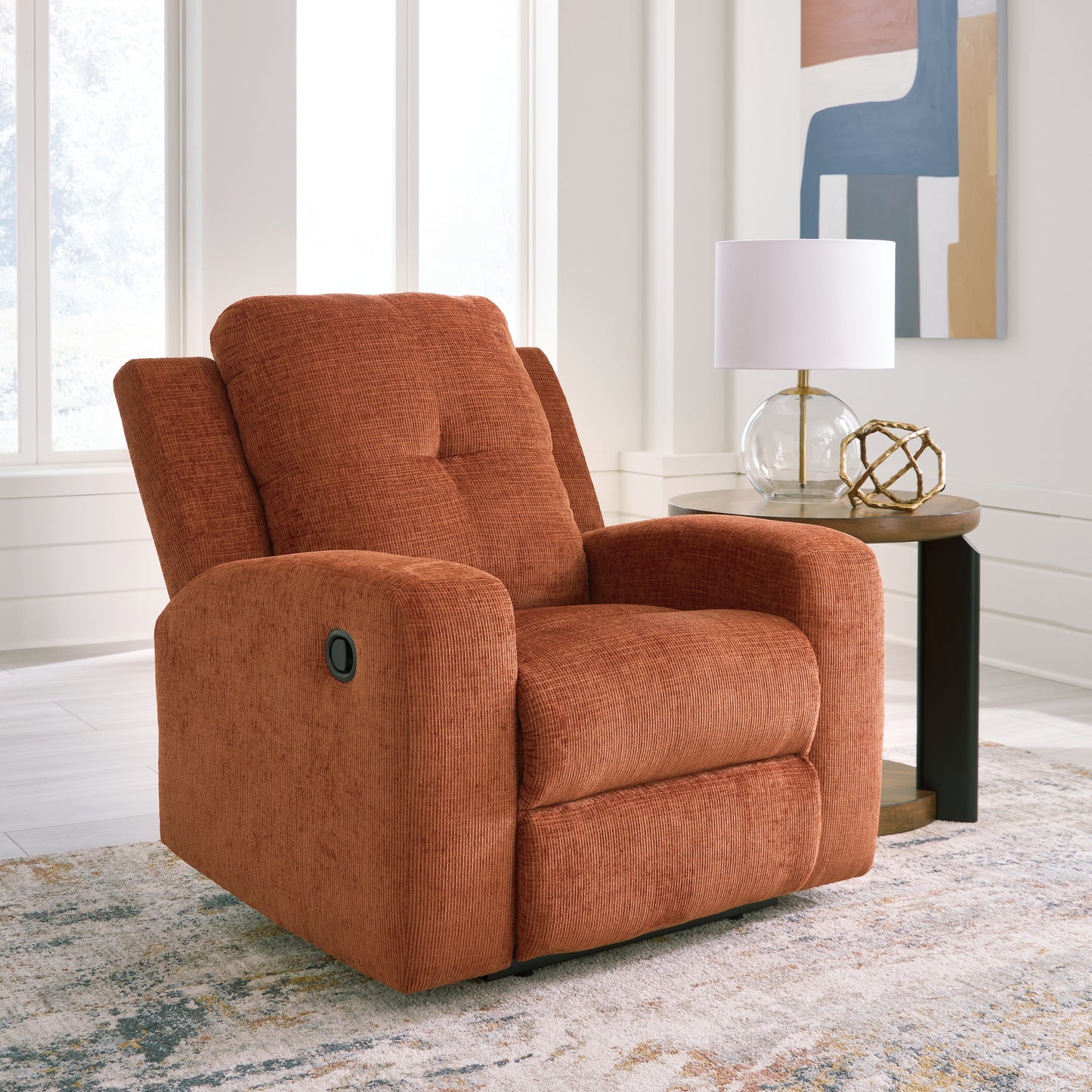 Cape Furniture Outlet - Ashley Furniture - Danum Living Room - Zero Wall Recliner / Spice - 3880729
