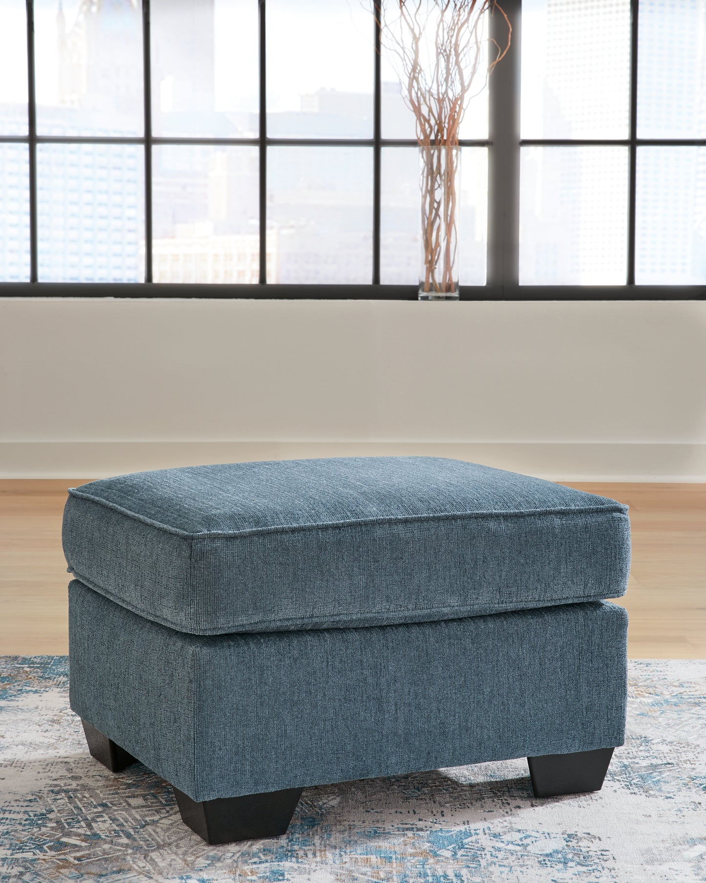 Cape Furniture Outlet - Ashley Furniture - Cashton Living Room - Ottoman / Blue - 4060514