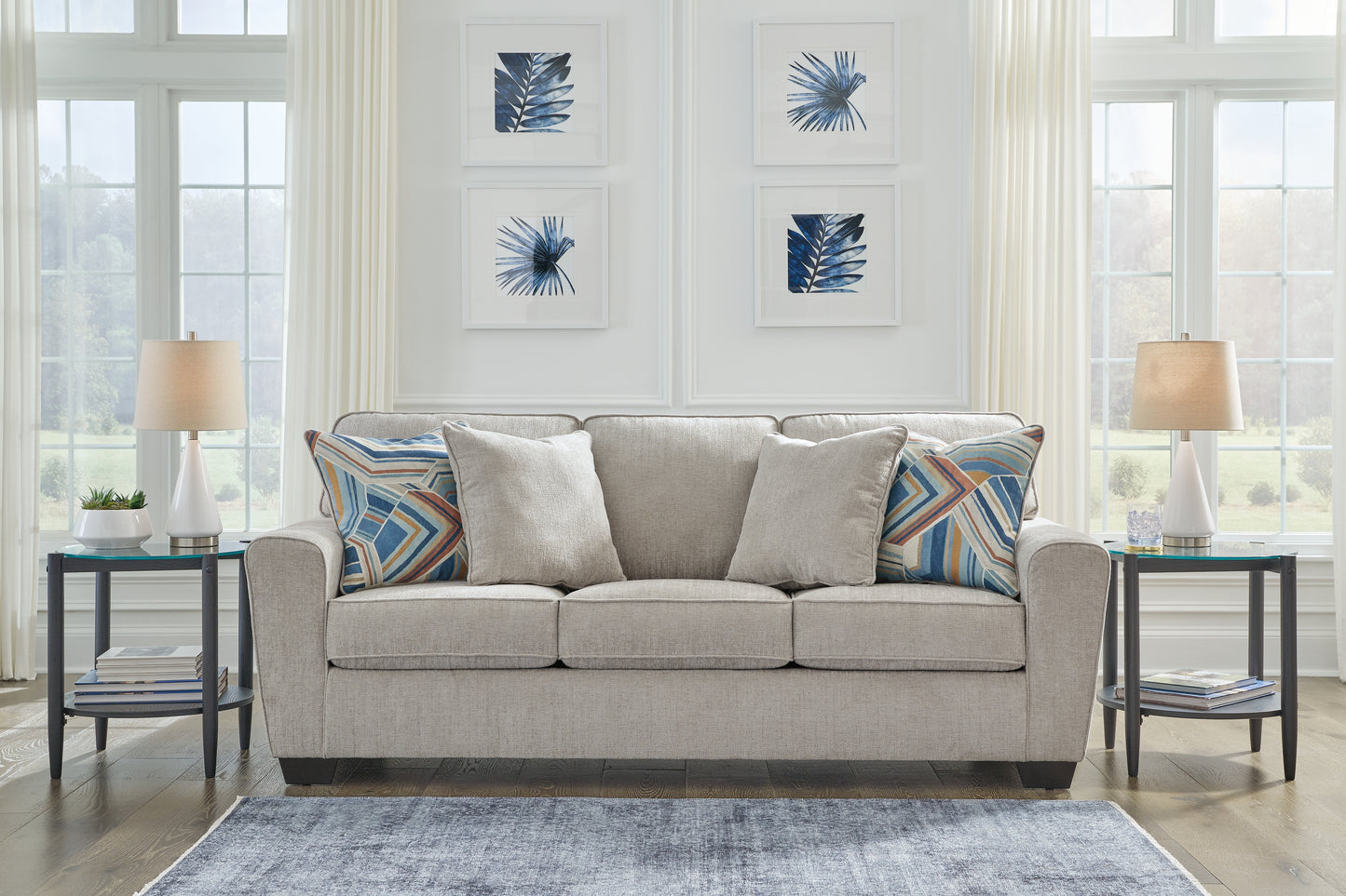 Cape Furniture Outlet - Ashley Furniture - Cashton Living Room - Sofa / Ice - 4060638