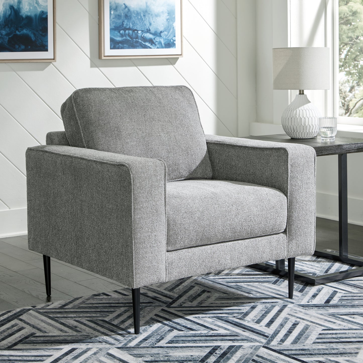 Cape Furniture Outlet - Ashley Furniture - Hazela Living Room - Chair / Charcoal - 4110220
