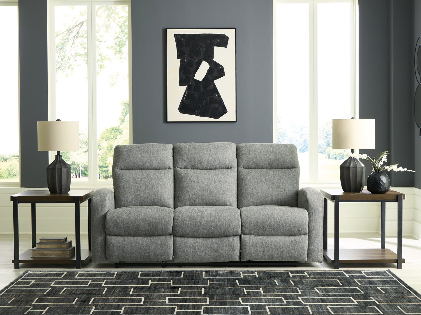Cape Furniture Outlet - Ashley Furniture - Gauntlet Living Room - Reclining Sofa / Sterling - PC4220488