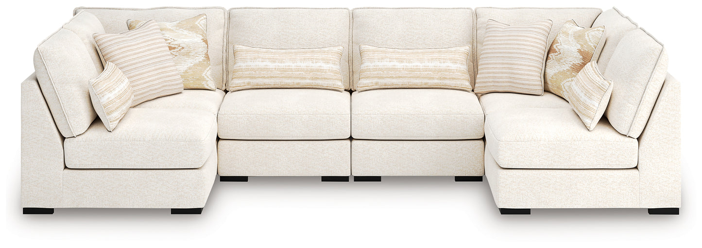 Cape Furniture Outlet - Ashley Furniture - Donelson Creek Sectional - 6-Piece Sectional / Vanilla - 48002S3