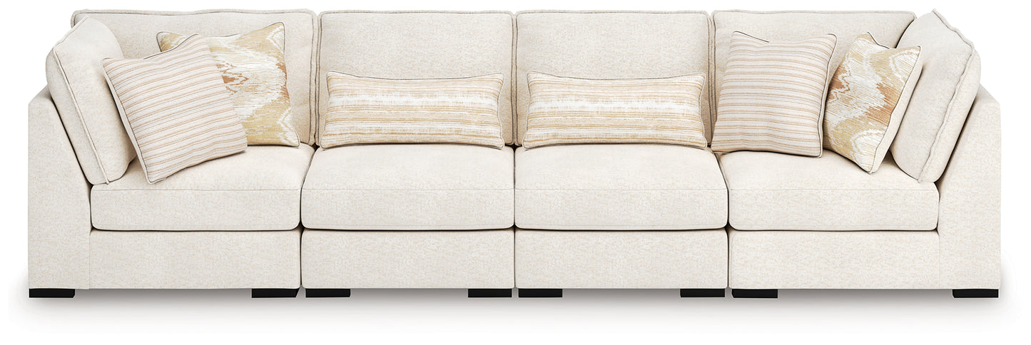 Cape Furniture Outlet - Ashley Furniture - Donelson Creek Sectional - 4-Piece Sectional / Vanilla - 48002S2