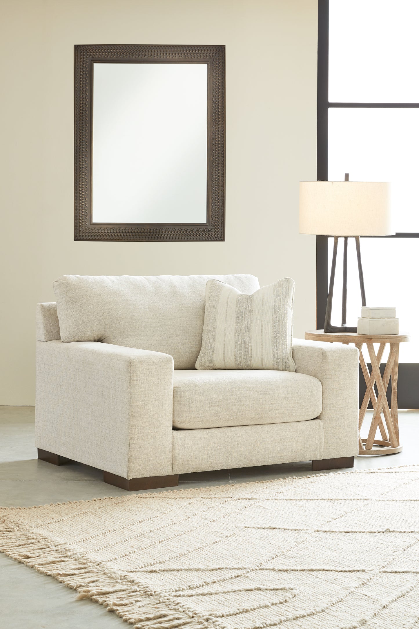 Cape Furniture Outlet - Ashley Furniture - Maggie Living Room - Chair and a Half / Birch - 5200323