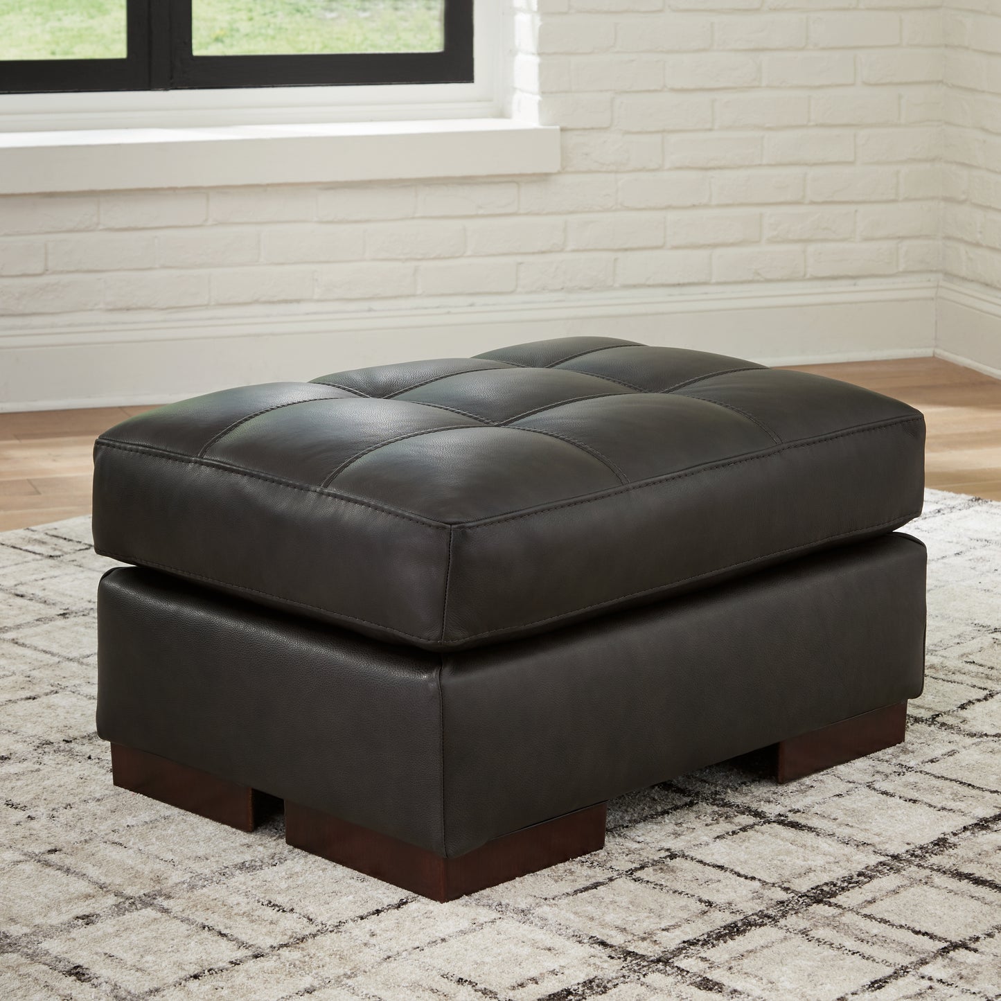 Cape Furniture Outlet - Ashley Furniture - Luigi Living Room - Ottoman / Thunder - 5650614