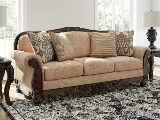 Cape Furniture Outlet - Ashley Furniture - Chelsworth Living Room - RAF Corner Chaise / Golden - PC5790516