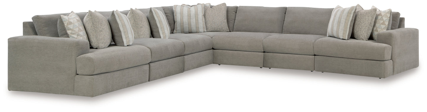 Cape Furniture Outlet - Ashley Furniture - Avaliyah Sectional - RAF 7-Piece Sectional / Ash - 58103S8