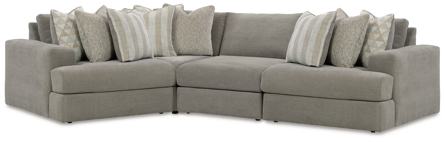 Cape Furniture Outlet - Ashley Furniture - Avaliyah Sectional - RAF 4-Piece Sectional / Ash - 58103S5