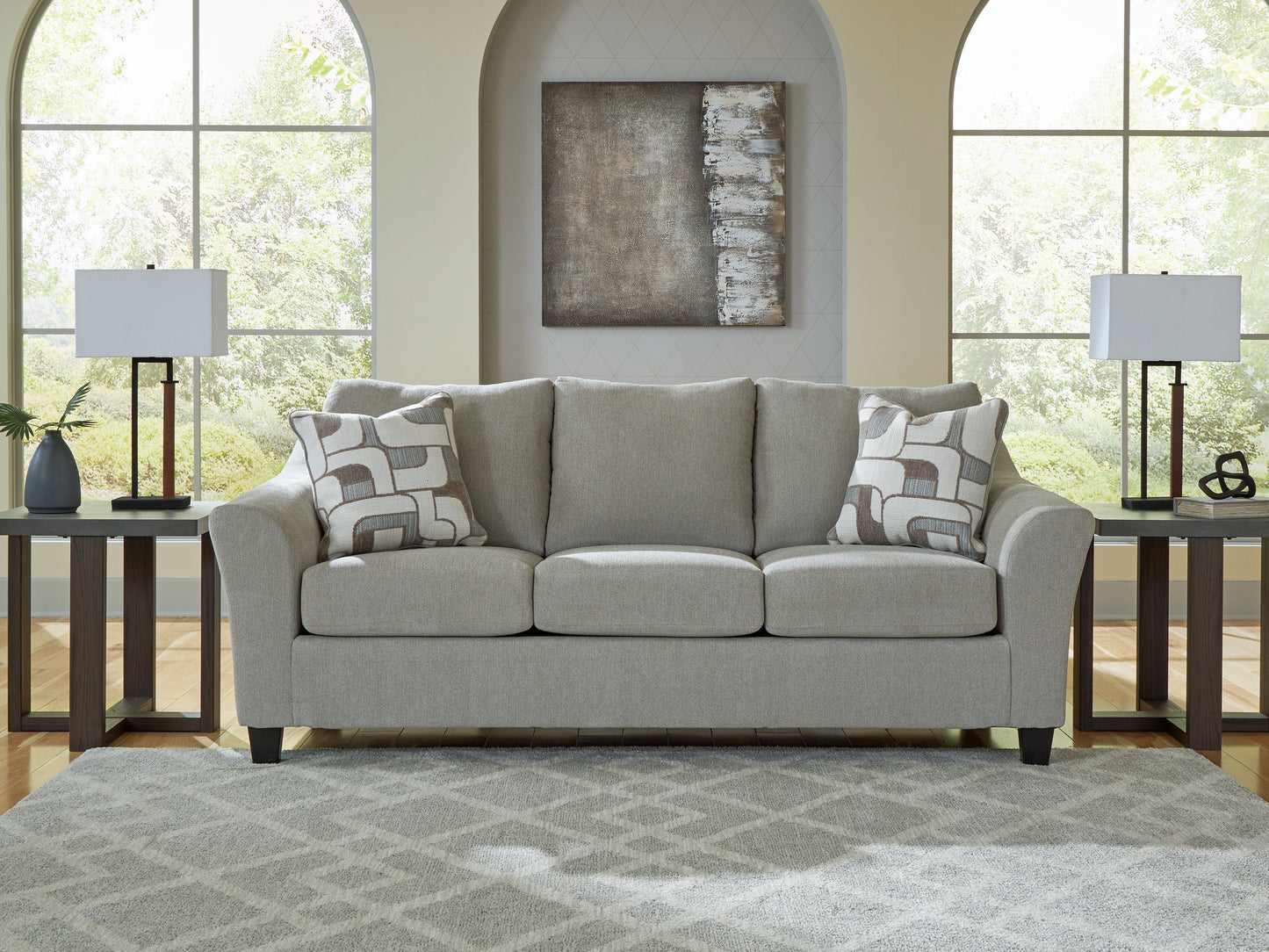 Cape Furniture Outlet - Ashley Furniture - Willarae Living Room - Sofa / Taupe - 5980338