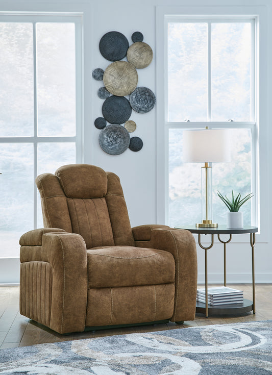 Cape Furniture Outlet - Ashley Furniture - Wolfridge Living Room - PWR Recliner/ADJ Headrest / Brindle - 6070313