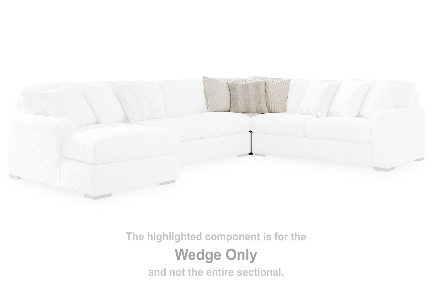 Cape Furniture Outlet - Ashley Furniture - Chessington Sectional - LAF 3-Piece Sectional / Ivory - 61904S5