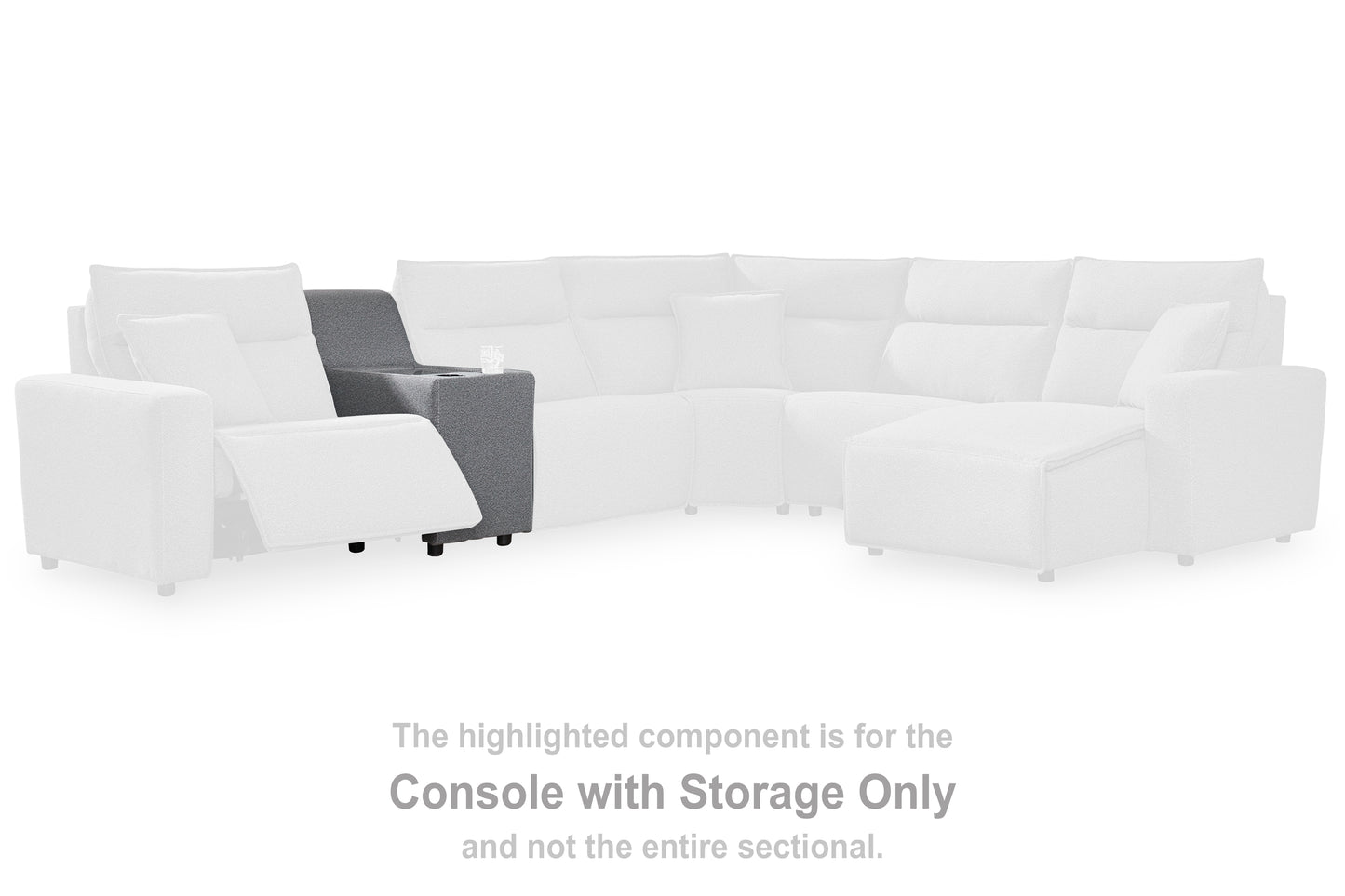 Cape Furniture Outlet - Ashley Furniture - ModMax II Sectional - Console / Salt and Pepper - 6590657