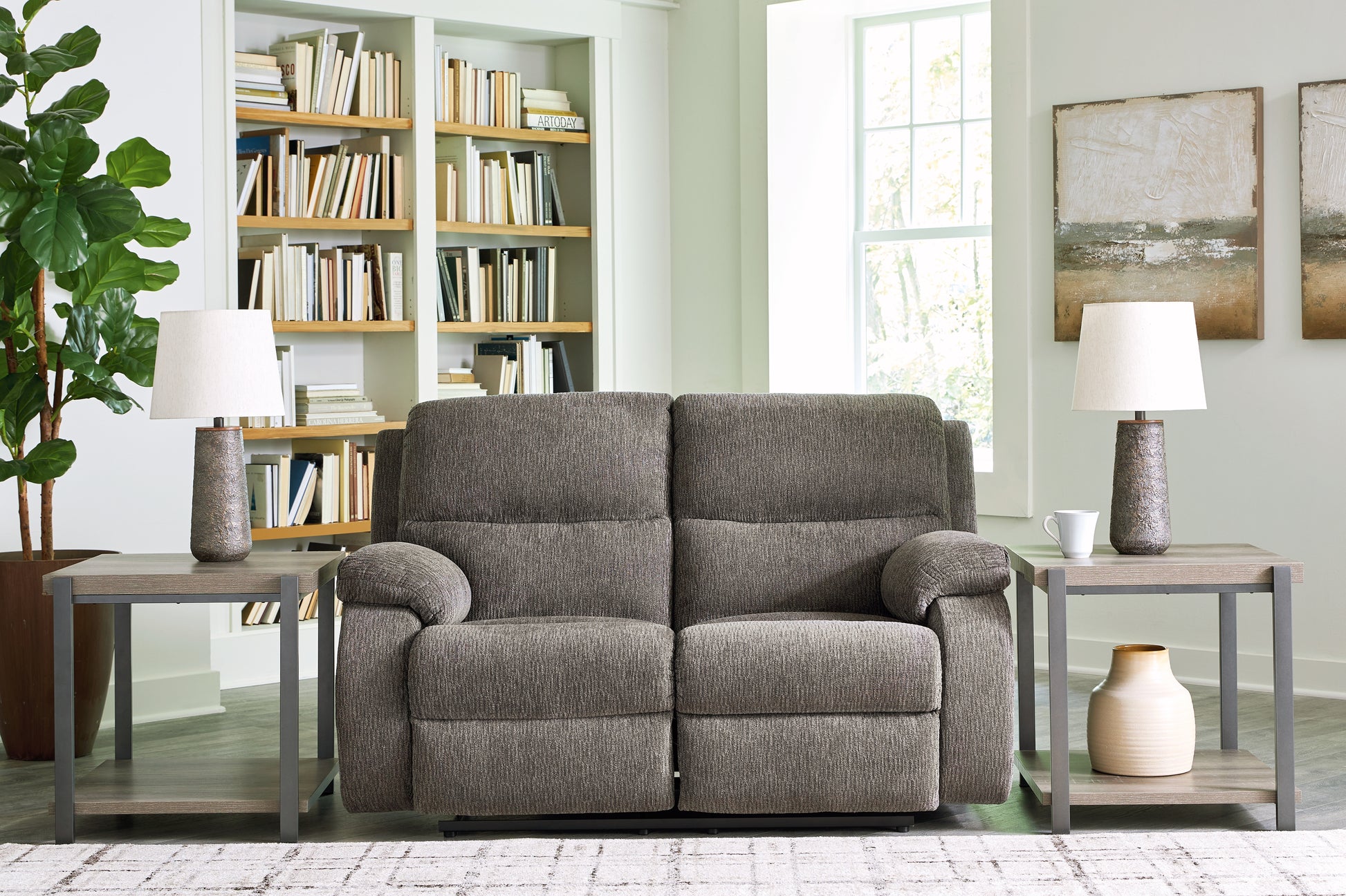 Cape Furniture Outlet - Ashley Furniture - Scranto Living Room - Rocker Recliner / Brindle - 6650225
