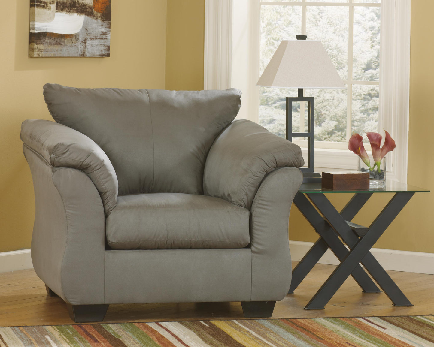Cape Furniture Outlet - Ashley Furniture - Darcy Living Room - Chair / Cobblestone - 7500520