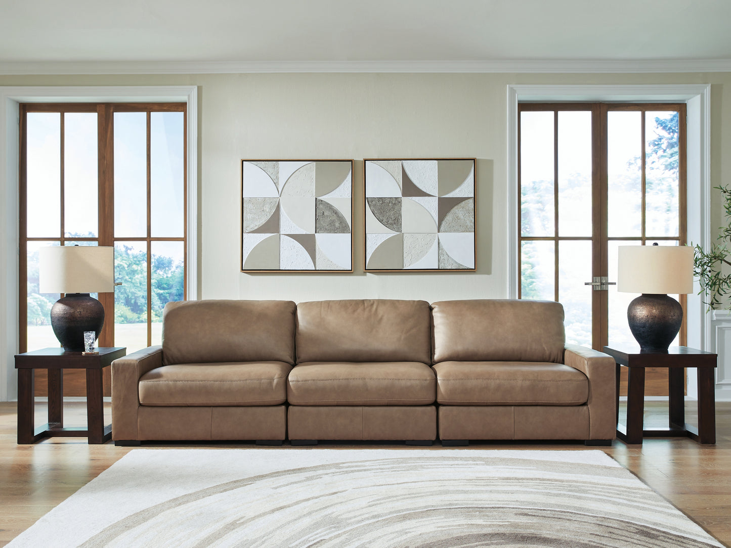 Cape Furniture Outlet - Ashley Furniture - Veronella Sectional - RAF 3-Piece Sectional Sofa / Sahara - 76106S2