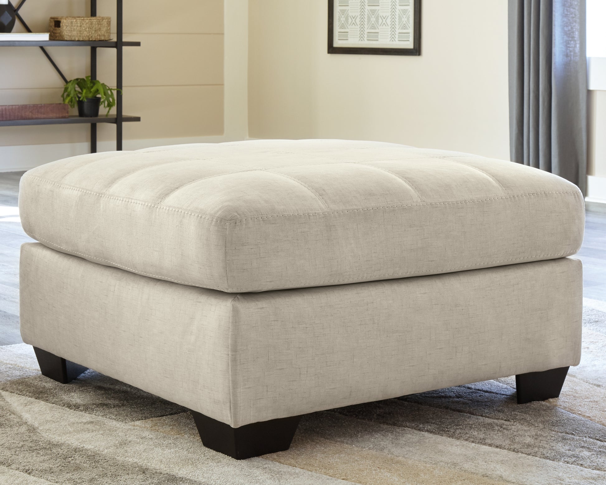 Cape Furniture Outlet - Ashley Furniture - Falkirk Living Room - Oversized Accent Ottoman / Parchment - 8080608