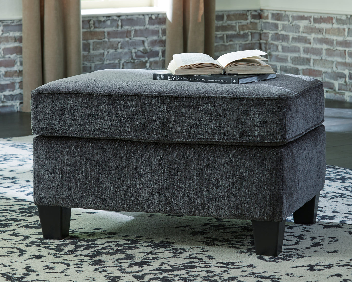 Cape Furniture Outlet - Ashley Furniture - Abinger Living Room - Ottoman / Smoke - 8390514