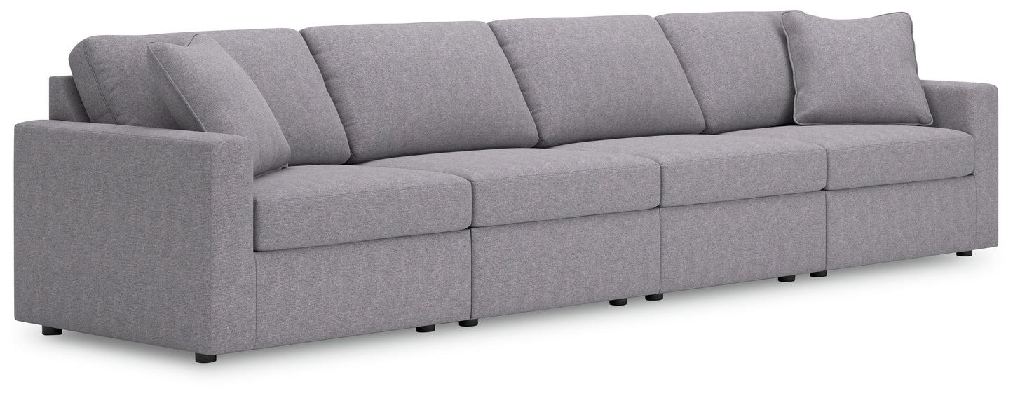 Cape Furniture Outlet - Ashley Furniture - Modmax Sectional - RAF 4-Piece Sectional / Granite - 92104S10