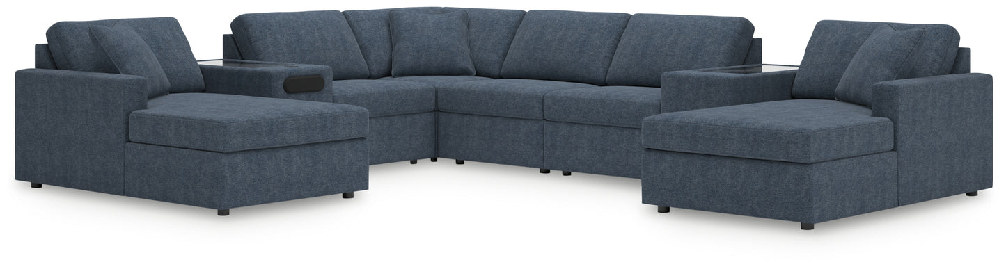Cape Furniture Outlet - Ashley Furniture - Modmax Sectional - RAF 8-Piece Sectional with Chaise / Ink - 92121S31