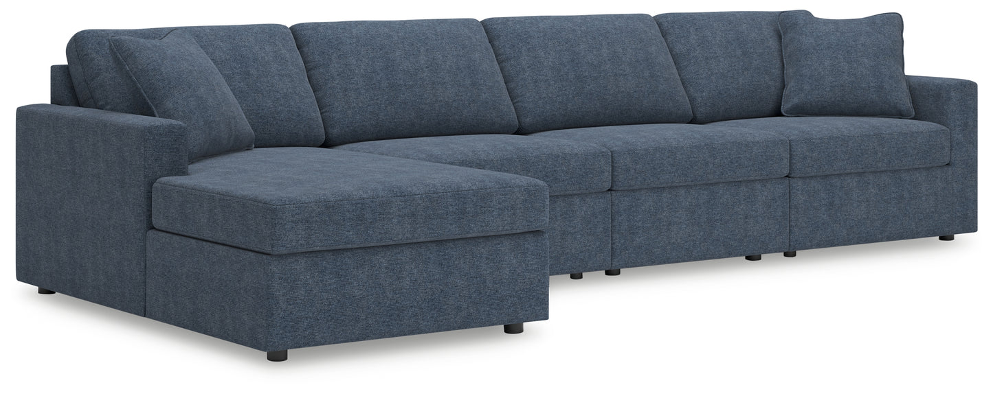 Cape Furniture Outlet - Ashley Furniture - Modmax Sectional - RAF 4-Piece Sectional with Chaise / Ink - 92121S26
