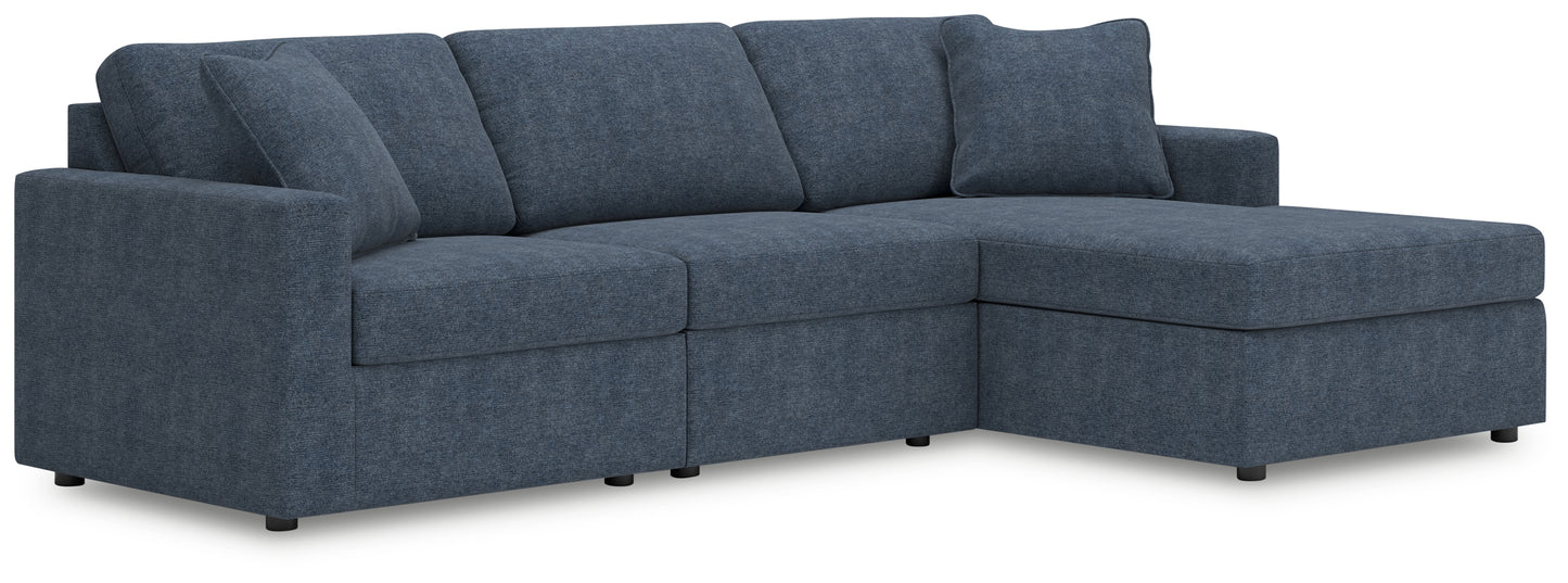 Cape Furniture Outlet - Ashley Furniture - Modmax Sectional - RAF 3-Piece Sectional with Chaise / Ink - 92121S18