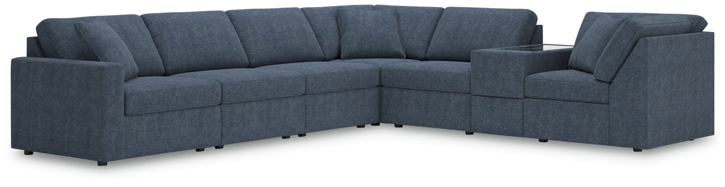 Cape Furniture Outlet - Ashley Furniture - Modmax Sectional - RAF 7-Piece Sectional / Ink - 92121S33
