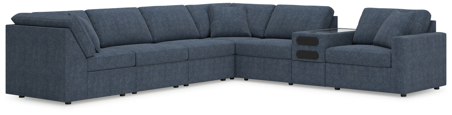 Cape Furniture Outlet - Ashley Furniture - Modmax Sectional - 7-Piece Sectional with Audio Console / Ink - 92121S34