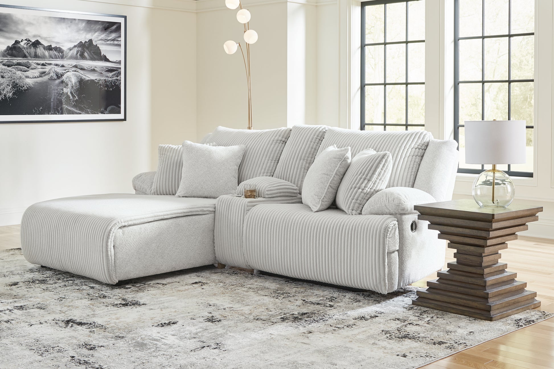 Cape Furniture Outlet - Ashley Furniture - Top Tier Sectional - 3-Piece Sectional Chofa / Alloy - 92706S10