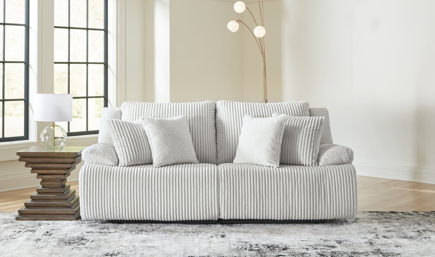 Cape Furniture Outlet - Ashley Furniture - Top Tier Sectional - 2-Piece Sectional Loveseat / Alloy - 92706S9