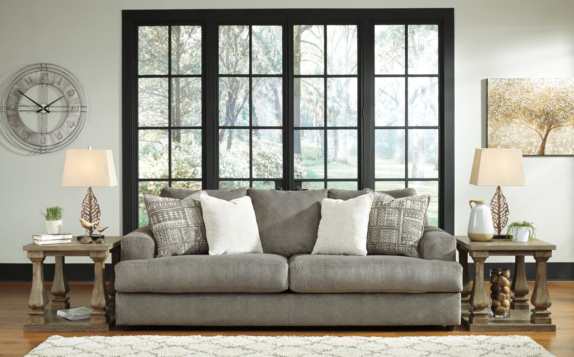Cape Furniture Outlet - Ashley Furniture - Soletren Living Room - Sofa / Ash - 9510338