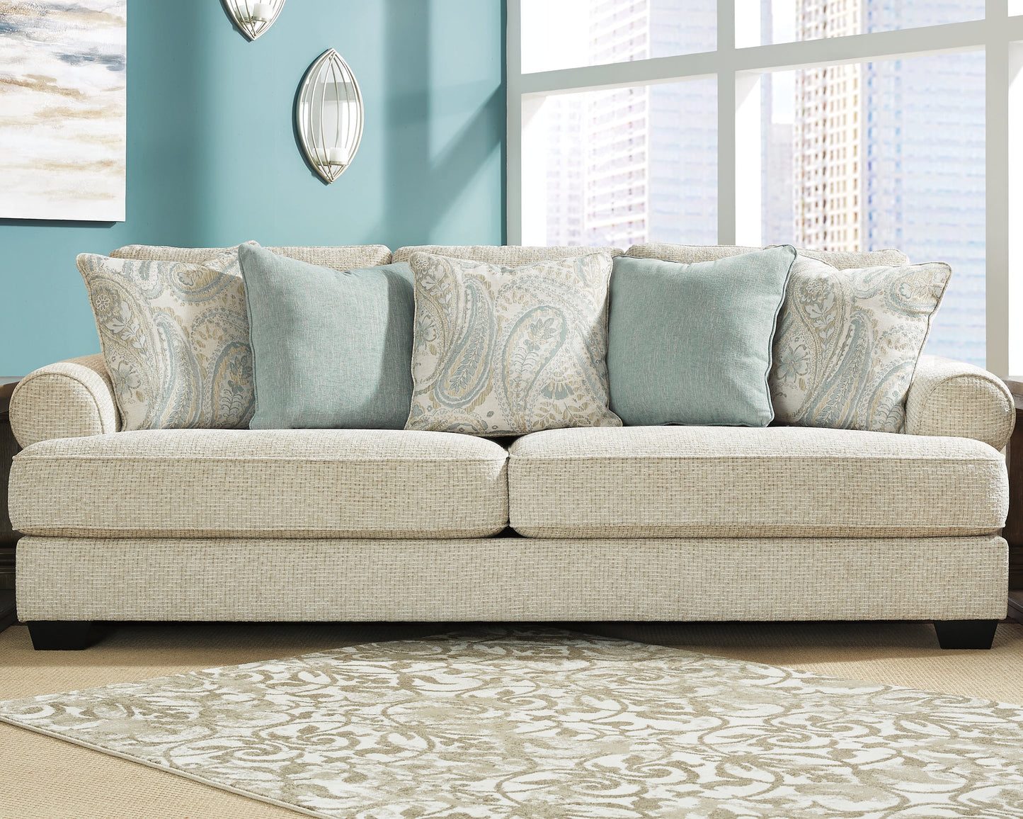 Cape Furniture Outlet - Ashley Furniture - Monaghan Living Room - Sofa / Sandstone - 9620538